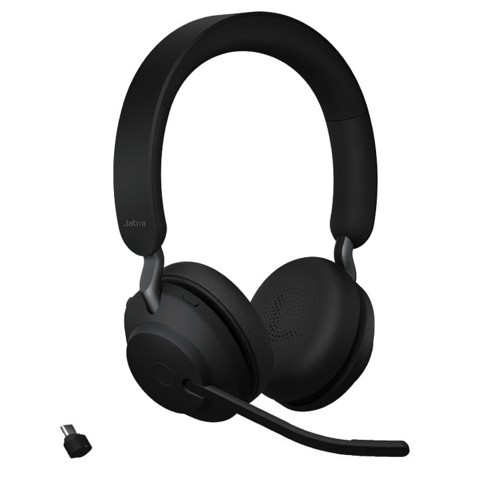 Jabra Evolve2 65 Duo Siyah (Usb-C) Kulak Üstü Kulaklık (Jabra Türkiye Garantili)