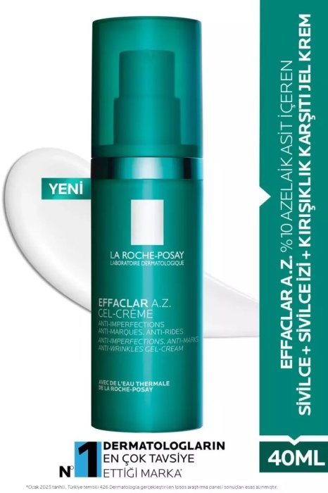 La Roche-Posay Effaclar A.z. Gel Krem 40 Ml