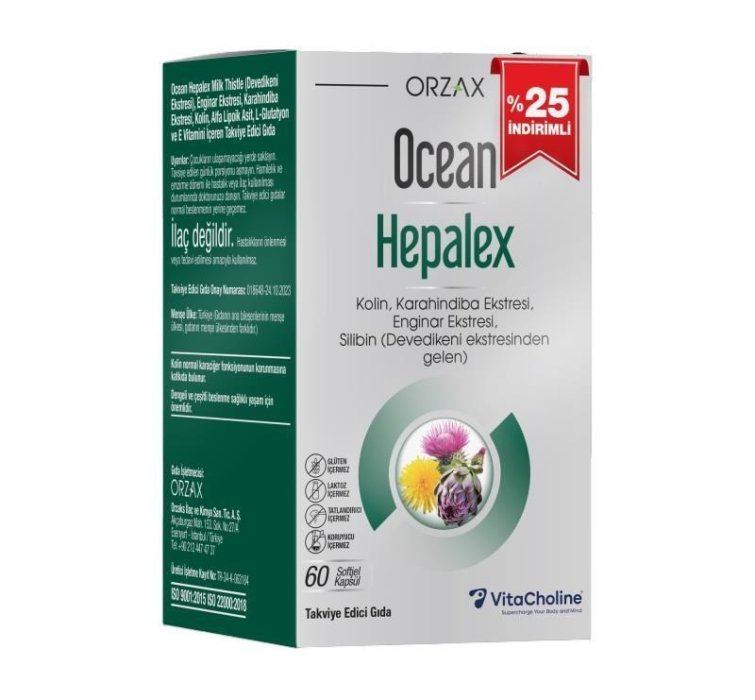 Ocean Hepalex 60 Yumuşak Kapsül