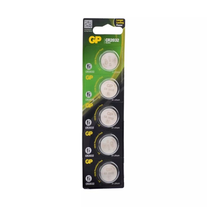 Gp Cr2032 3V Lithium 5Li Kartela