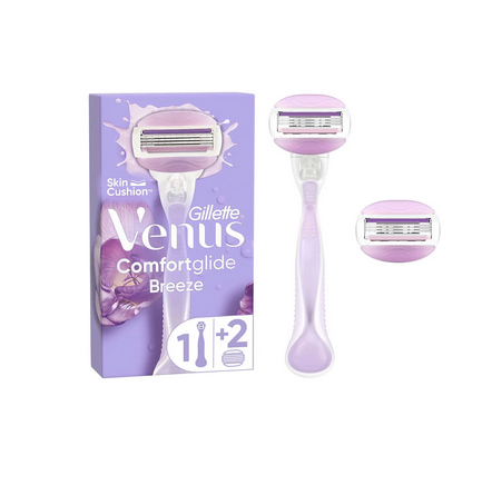 Gillette Venus Venus Comfort Glide Breeze Tıraş Makinesi 2 Adet Yedek Başlık