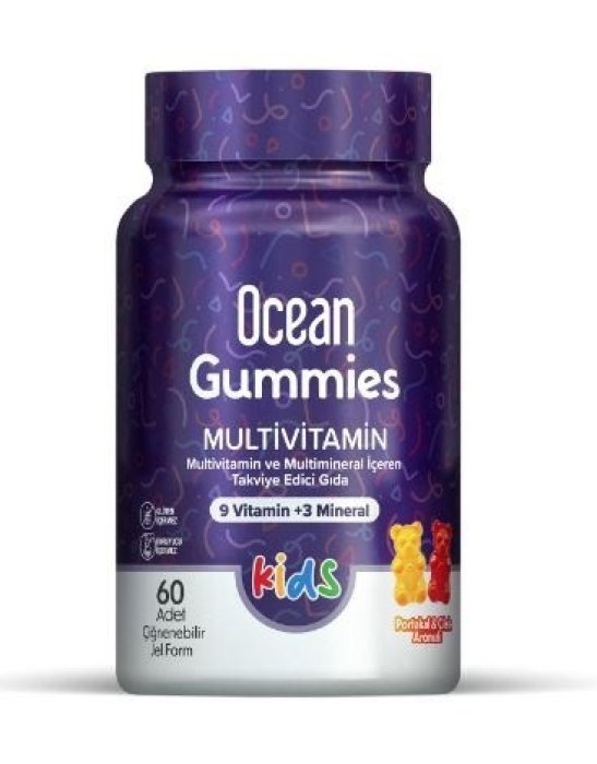 Ocean Kids Multivitamin Çiğnenebilir 60 Tablet