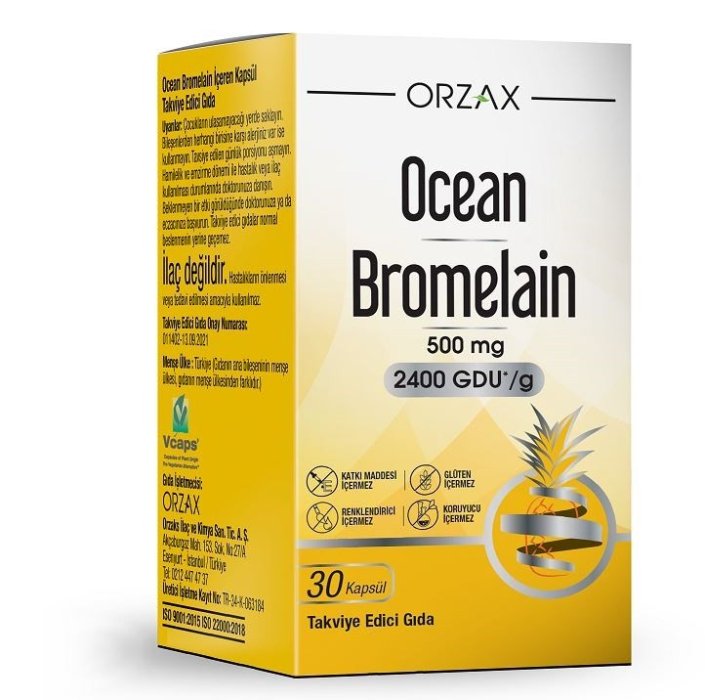 Ocean Bromelain 30 Kapsül