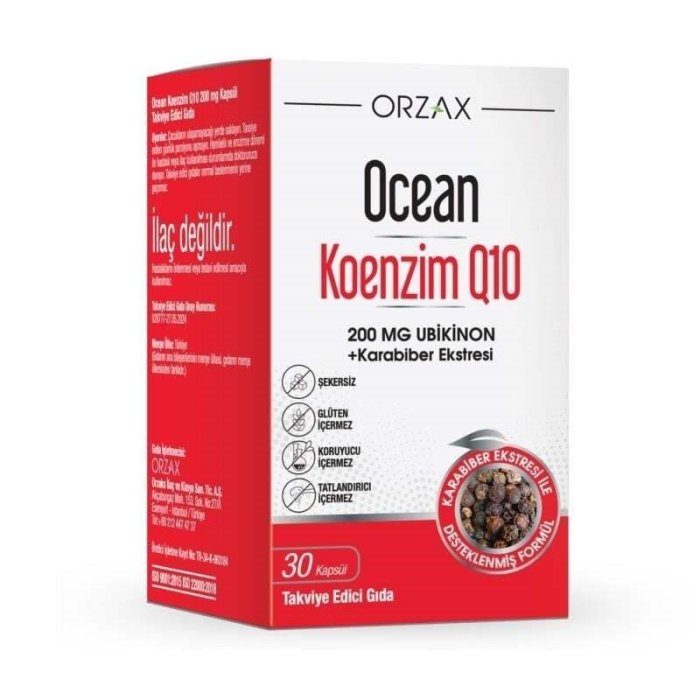 Ocean Koenzim Q10 200 Mg 30 Kapsül