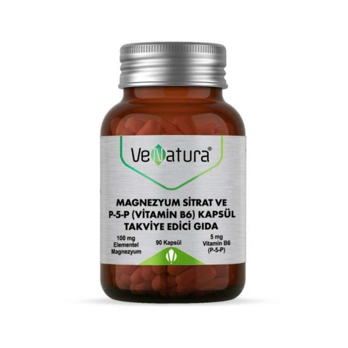 Venatura Magnezyum Sitrat Ve P-5-P Vitamin B6 90 Kapsül