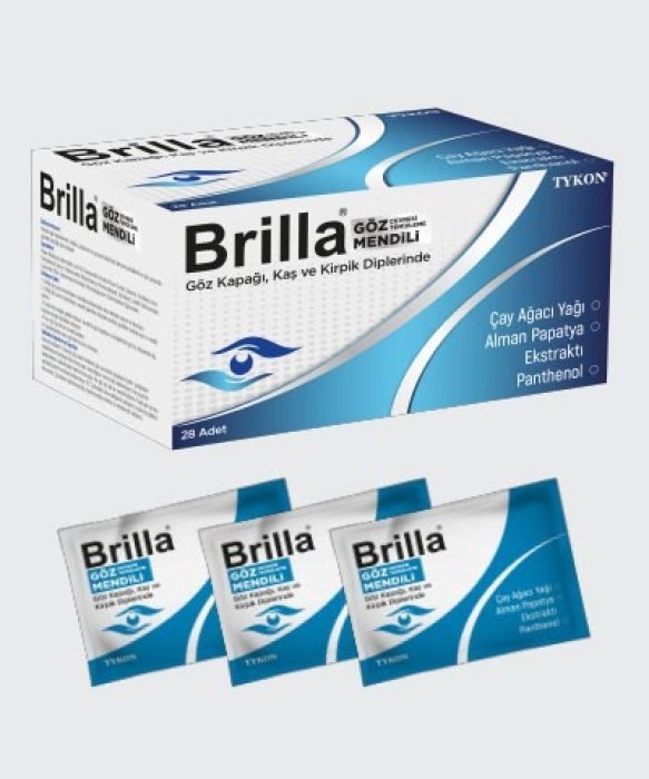 Brilla Göz Çevresi Temizleme Mendili 28 Adet