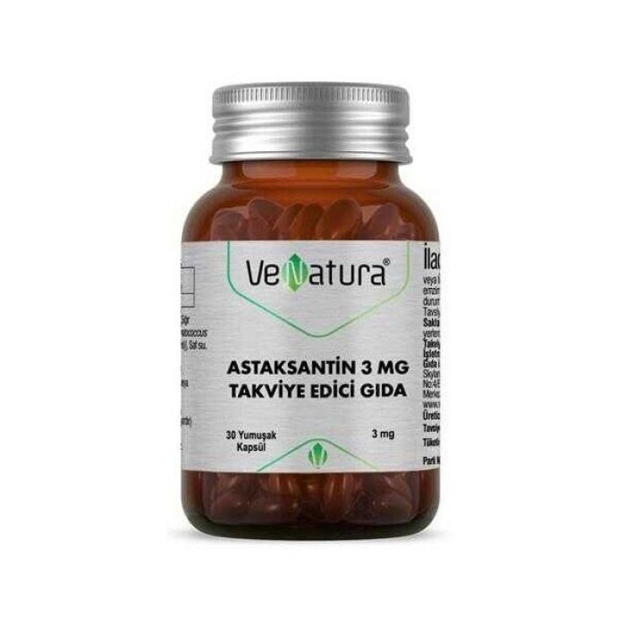 Venatura Astaksantin 3 Mg 30 Kapsül