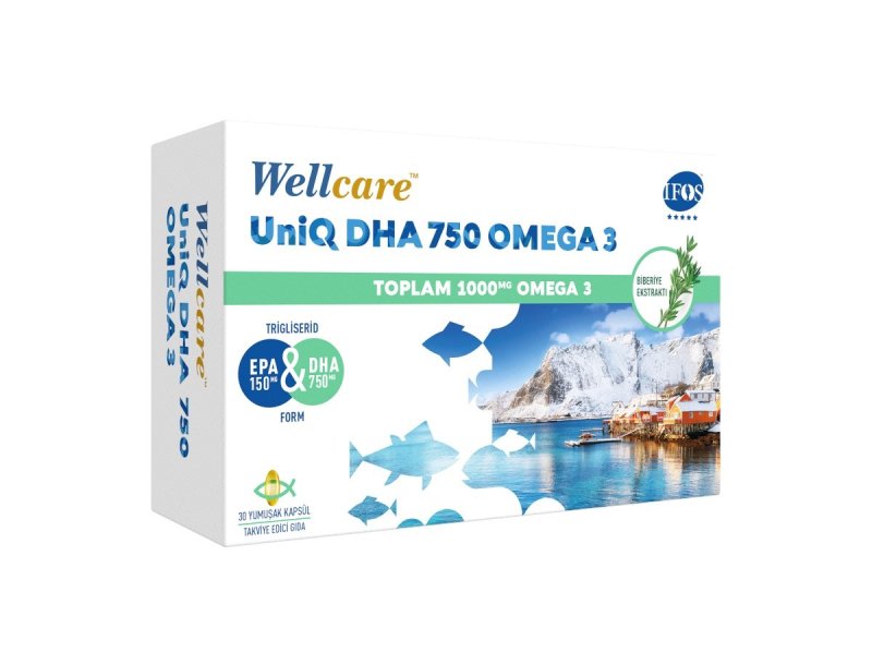 Wellcare Uniq Dha 750 Omega 3 30 Kapsül