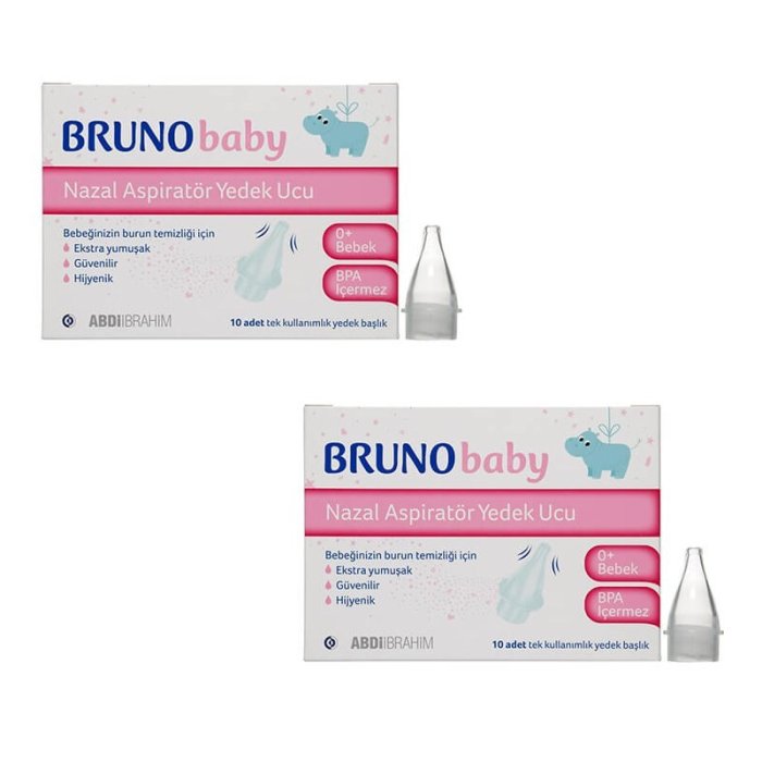 Bruno Baby Nazal Burun Aspiratörü 10'Lu Yedek Uç 2'Li