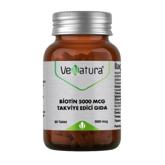 Venatura Biotin 5000 Mcg 90 Tablet