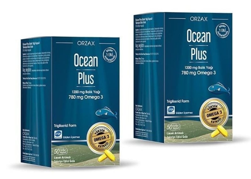Ocean Plus Balık Yağı 1200 Mg 50 Kapsül 2 Adet