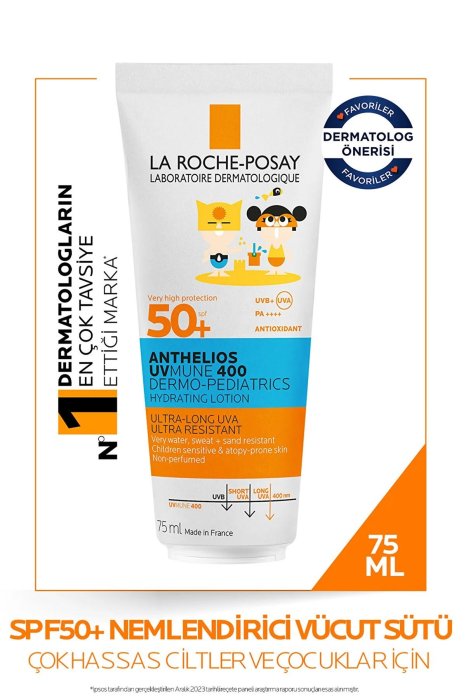 La Roche Posay Anthelios Dermo Pediatrics Uvmune 400 Nemlendirici Vücut Sütü Spf50+ 75Ml