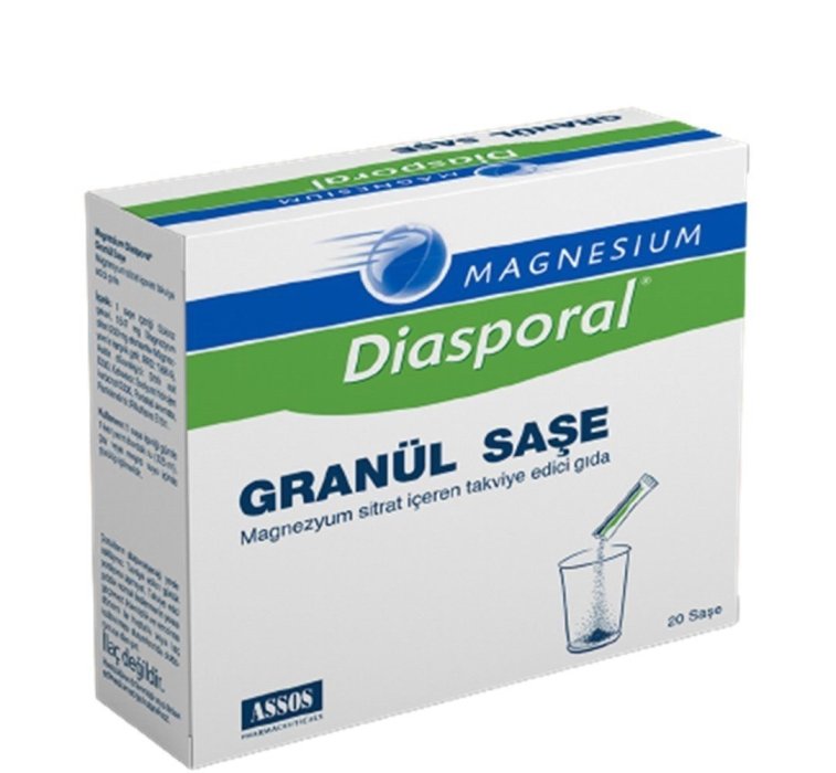 Magnesium Diasporal Granül 20 Saşe