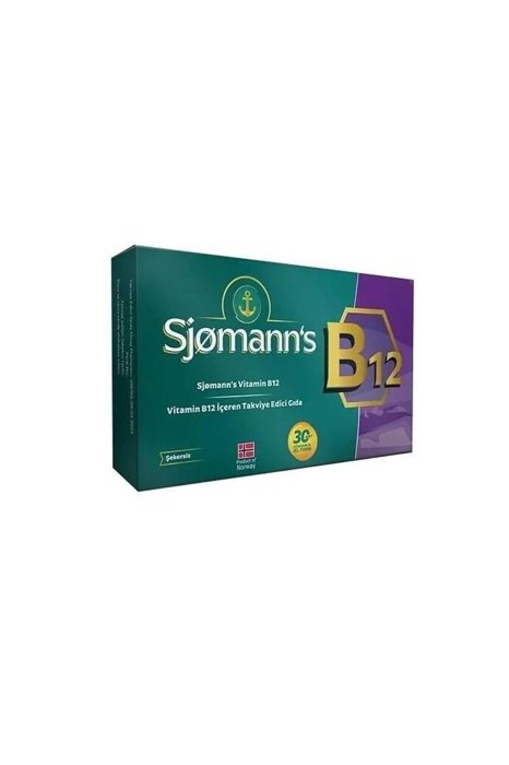 Sjomann's B12 30 Çiğneme Tableti