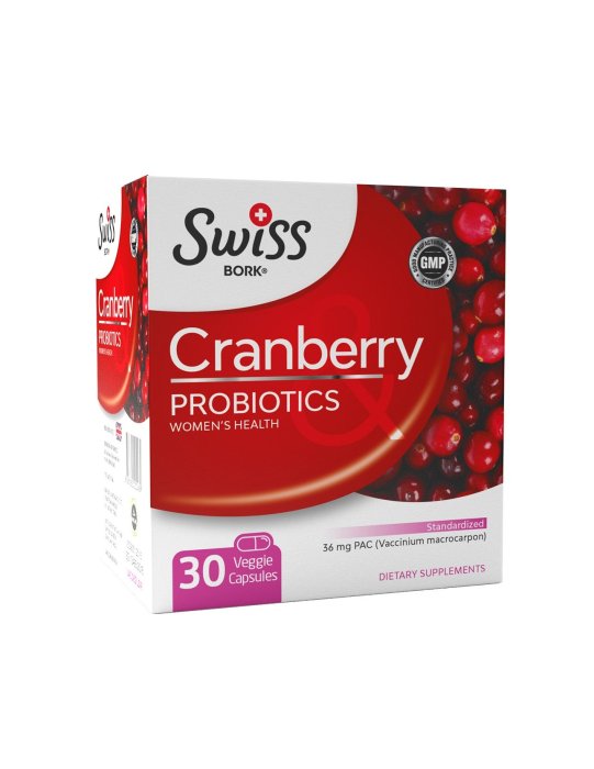 Swiss Bork Cranberry With Probitics 30 Veggie Kapsül