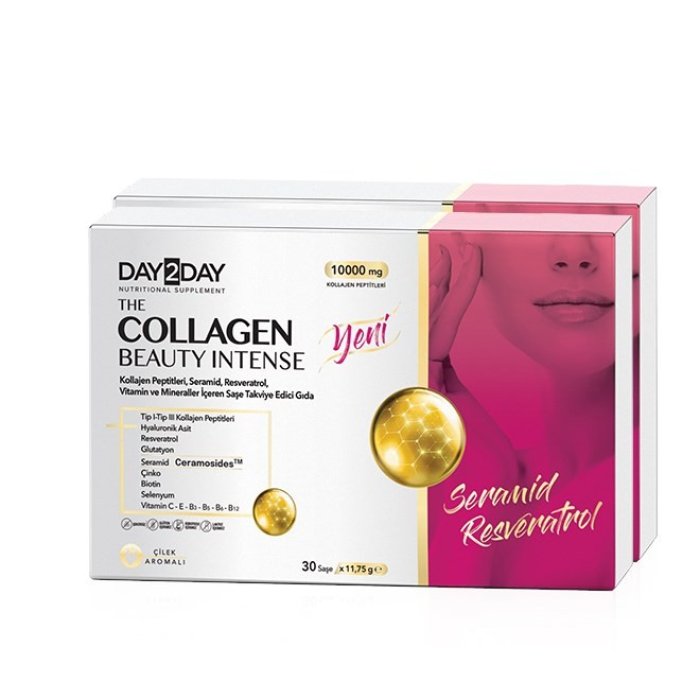 Day2Day The Collagen Beauty Intense 10000 Mg 30 Şase Çilek 2 Adet