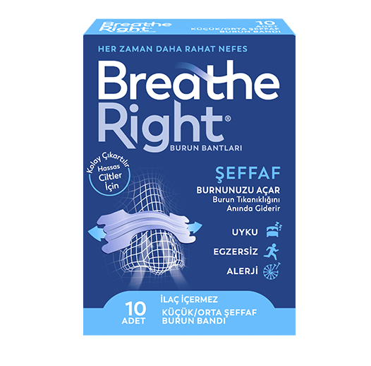Breathe Right® Burun Bandı Şeffaf
