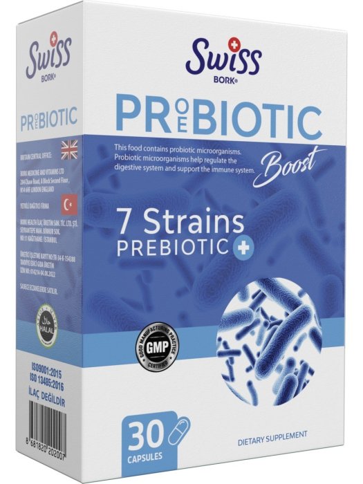 Swiss Bork Probiyotik Boost 30 Kapsül