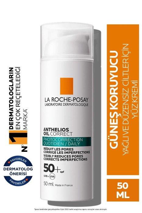 La Roche-Posay Anthelios Oil Correct 50 Faktör Güneş Kremi 50 Ml