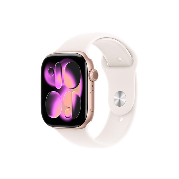 Apple Watch Series 11 GPS 42mm Rose Gold Aluminium Case with Light Blush Sport Band - S/M MEU04TU/A