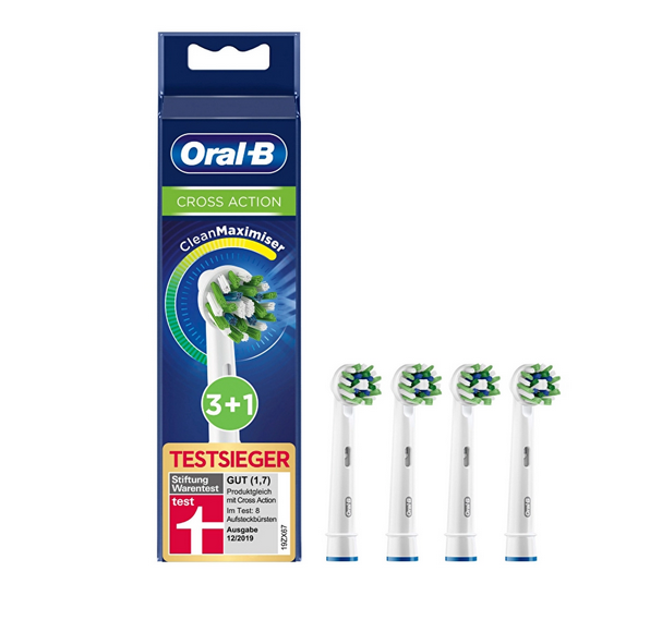 Oral-B Cross Action Clean Maximizer Yedek Başlık 3+1