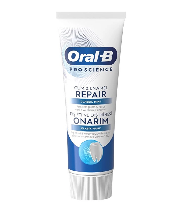 Oral-B Pro-Science Diş Eti ve Diş Minesi Onarım Klasik Nane Diş Macunu 75 ml
