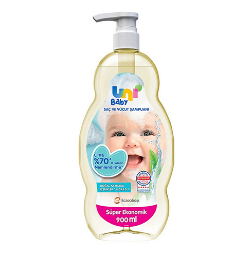 Uni Baby Saç ve Vücut Şampuan 900 ml