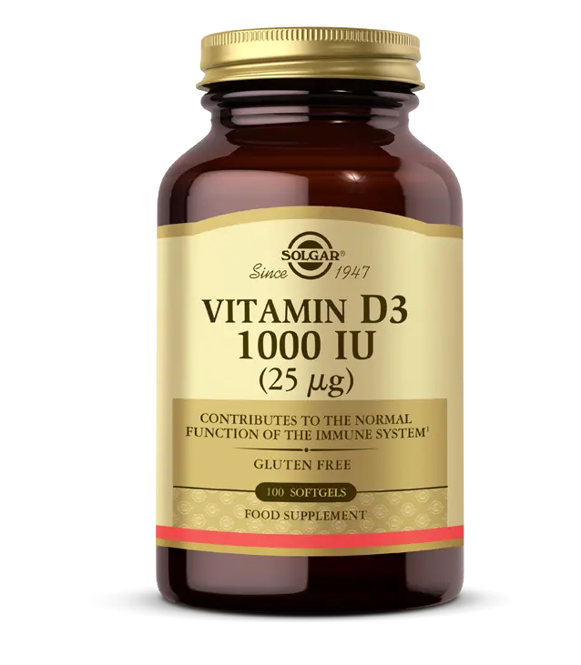 Solgar Vitamin D3 1000 IU 100 Kapsül