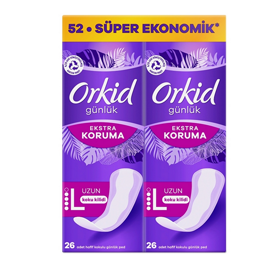 Orkid Günlük Koruma Eko Uzun Günlük Ped 52li