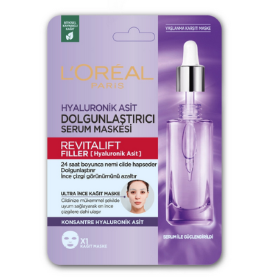 Loreal Paris Revitalift Filler Dolgunlaştırıcı Serum Maske 28 gr