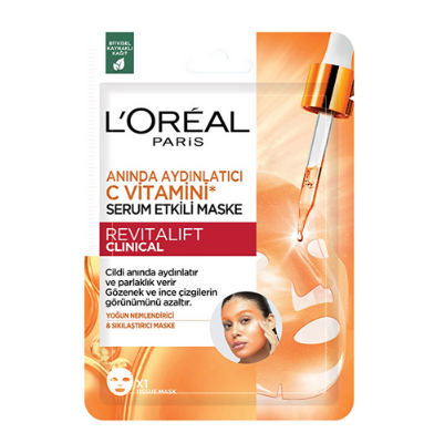 Loreal Paris Revitalift Clinical Anında Aydınlatıcı C Vitamini Serum Maske