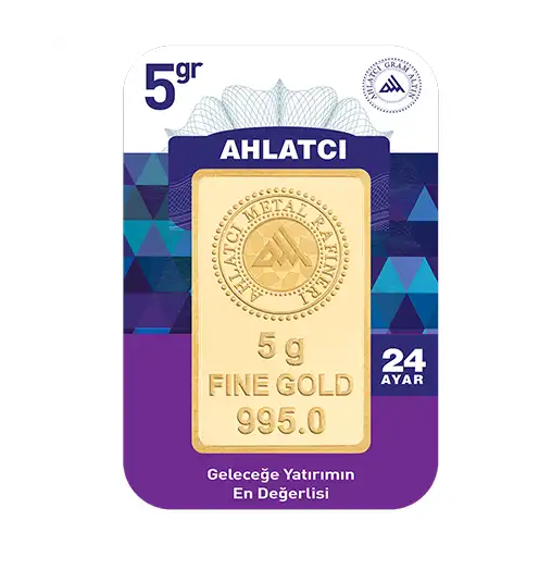 Ahlatcı 24 Ayar 5 Gram Külçe Altın