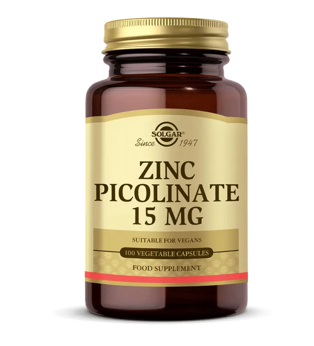 Solgar Zinc Picolinate 15 mg 100 Bitkisel Kapsül