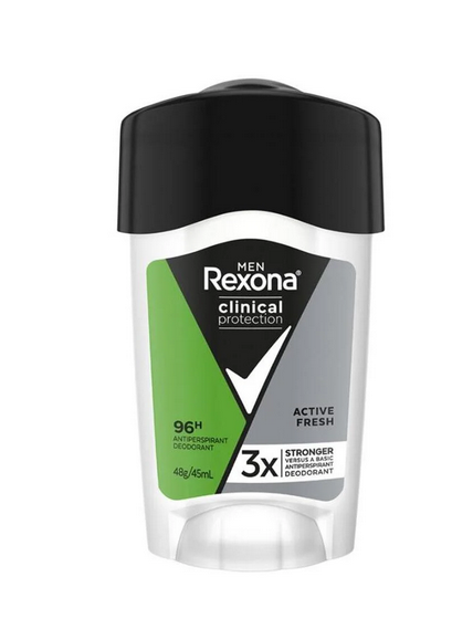 Rexona Men Clinical Protection Erkek Stick Deodorant Active Fresh 45 ml