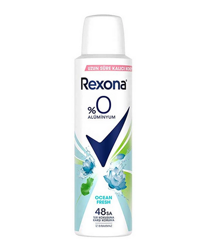 Rexona Kadın Sprey Deodorant Ocean Fresh %0 Alüminyum 150 ml