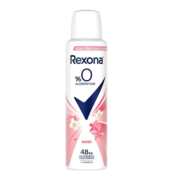 Rexona Kadın Sprey Deodorant Musk %0 Alüminyum 150 ml
