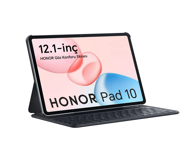 HONOR Pad 10 2.63Ghz 8/256GB Bellek 12.1" Klavye+Kılıf Android Tablet