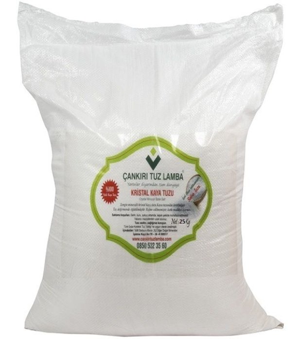 Toptan Çuval Çankırı Kaya Tuzu Toz 25 Kg