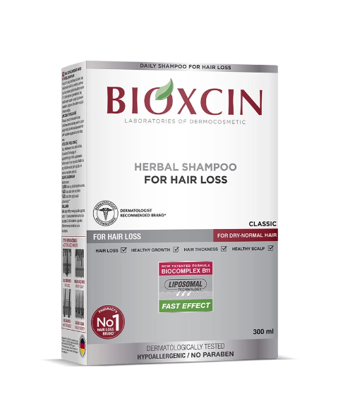 Bioxcin Saç Dökülmesine Karşı Bitkisel Klasik Şampuan Yağlı Saçlar 300 ml