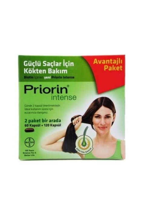 Priorin Intense 60 + 120 Saç Dökülmesini Önleyici Kapsül