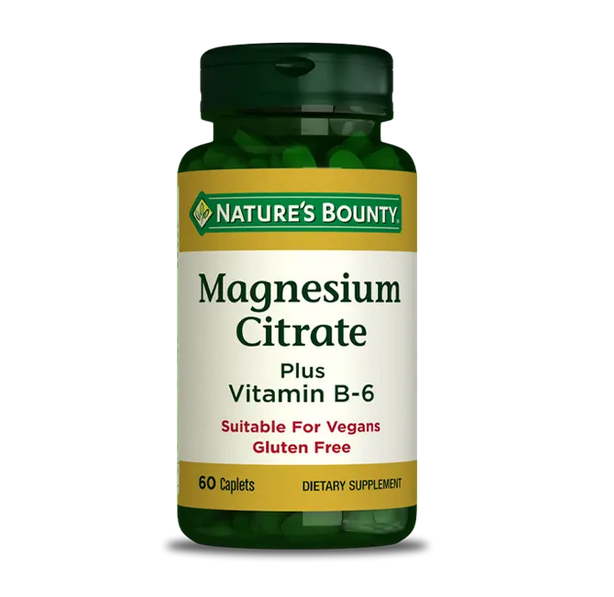 Nature S Bounty Magnesium Citrate Plus With Vitamin B6 60 Kapsül