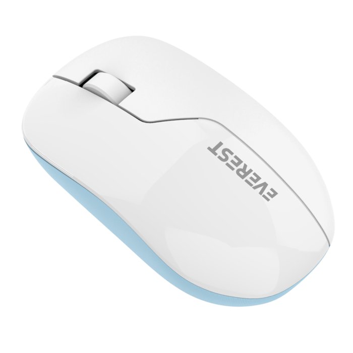 Everest SMW-973 Usb Beyaz/Mavi 2.4Ghz Kablosuz Mouse