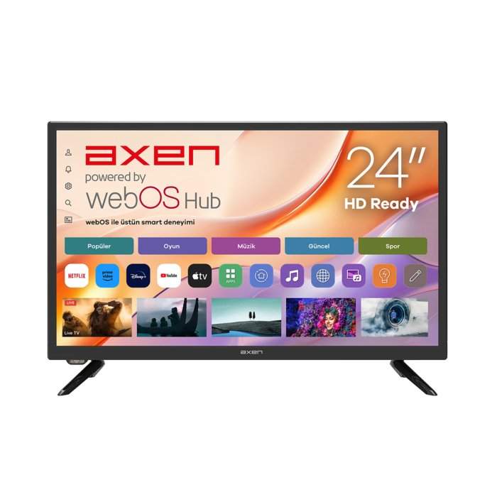 Axen AX24LEDI262C-S 60 Ekran HD Ready Webos Tv