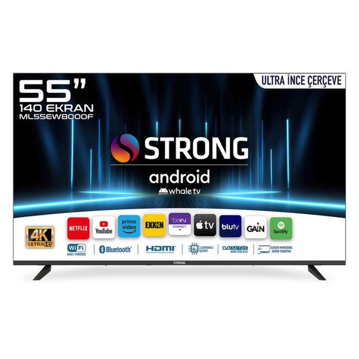 Strong ML55EW8000F 55" 140 Ekran 4K Ultra HD Android Tv