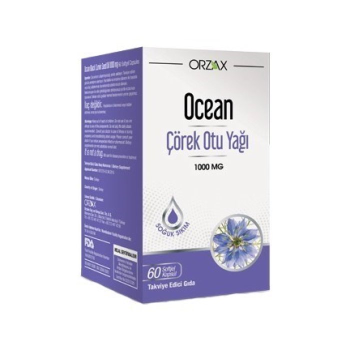 Ocean Çörek Otu Yağı 1000 Mg 60 Kapsül