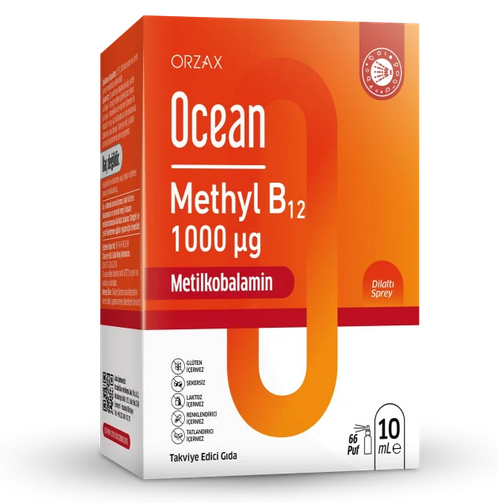 Ocean Methyl B12 1000 Mcg  10 Ml Dilaltı Sprey