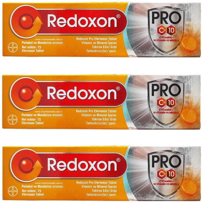 Redoxon Pro 15 Efervesan Tablet 3 Adet