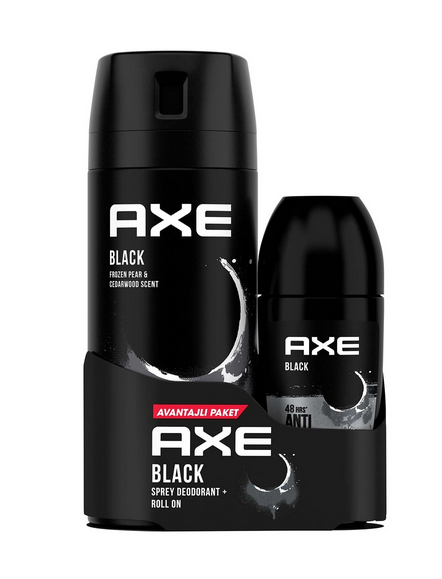 Axe Black Erkek Deodorant Sprey 150 ml + Roll On 50 ml