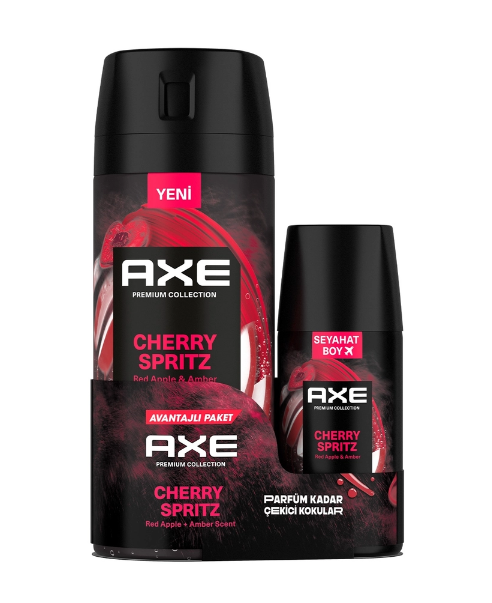 Axe Premium Collection Erkek Sprey Deodorant 150 ml + 35 ml Cherry Spritz