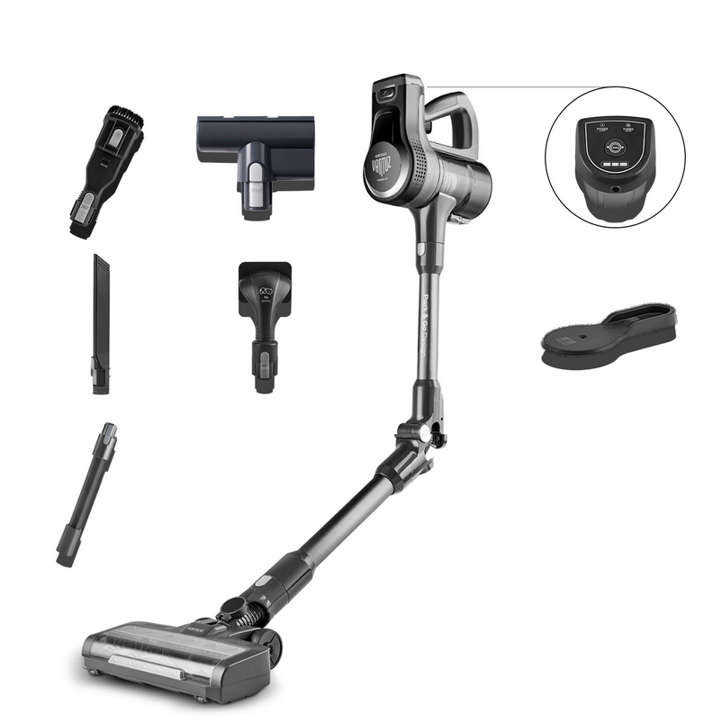 Karaca Vantuz Power Up Pro Dikey Süpürge Black Chrome